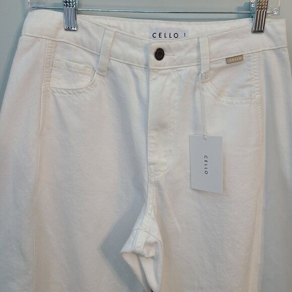 Cello The Barrel Jean White Sz 1 (S) Streetwear Trendy Modern Comfortable Chic - Picture 3 of 15